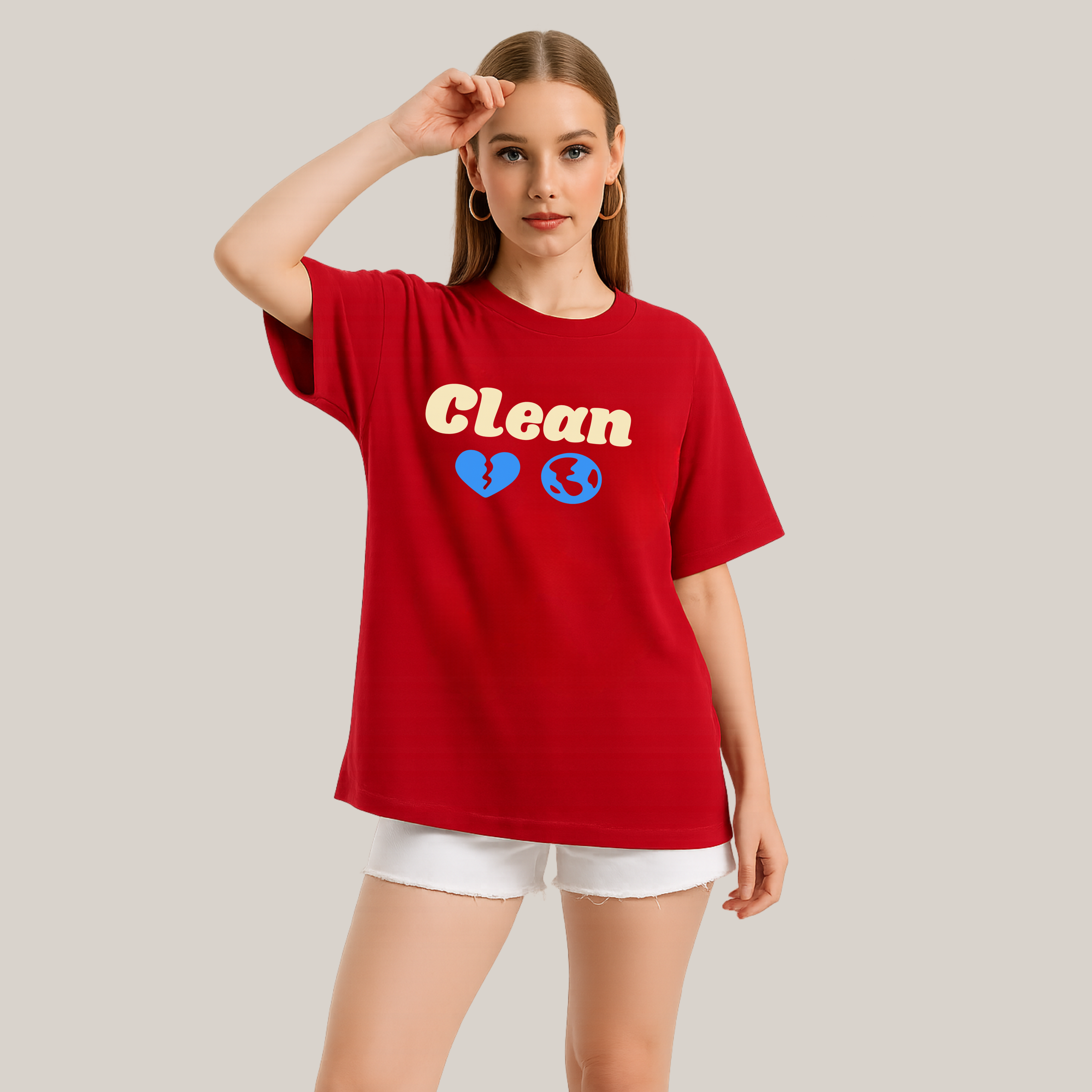 Heart Clean - Oversized Tee